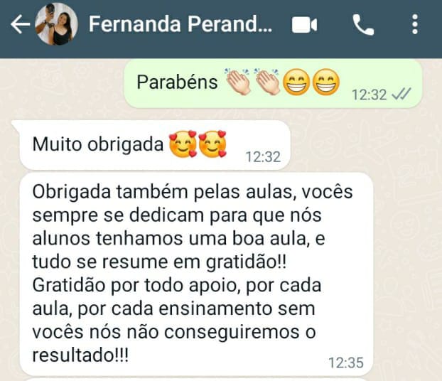 depoimento dos alunos